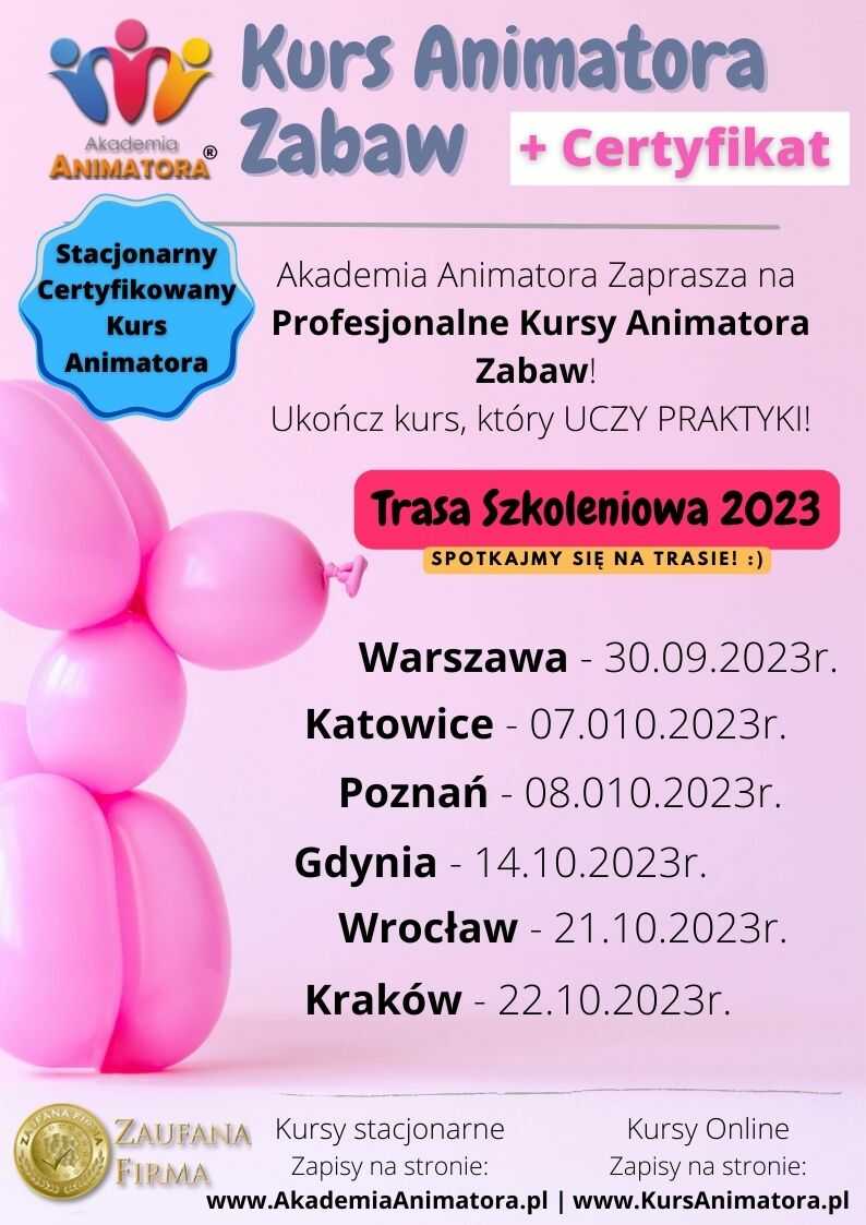 Kurs Animatora 2023 – Zapisz się na Kurs Animatora