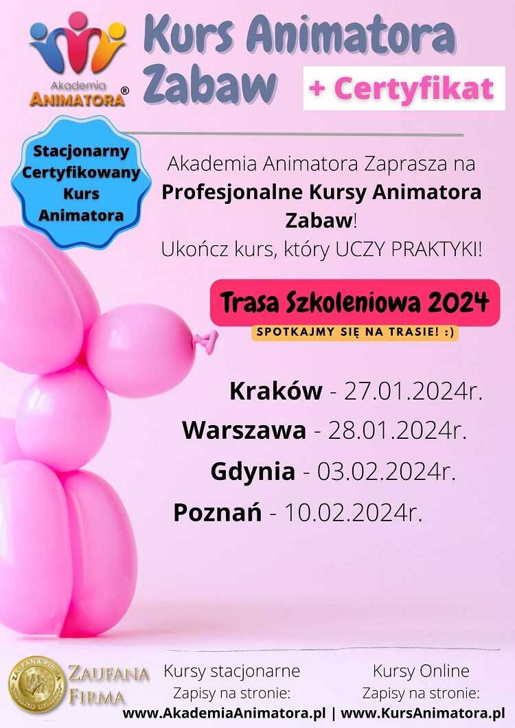 Zapisz się na Kurs Animatora 2024