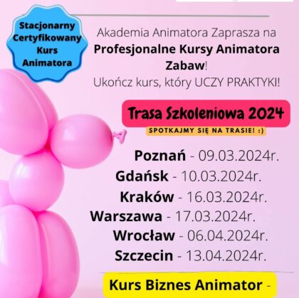 Kurs Animatora Zabaw dla Dzieci 2024