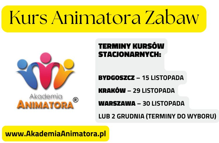 Kurs Animatora Zabaw - KursAnimatora.pl