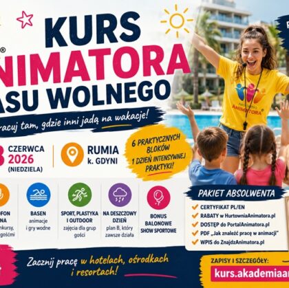 Kurs Animatora Czasu Wolnego Rumia - AkademiaAnimatora.pl