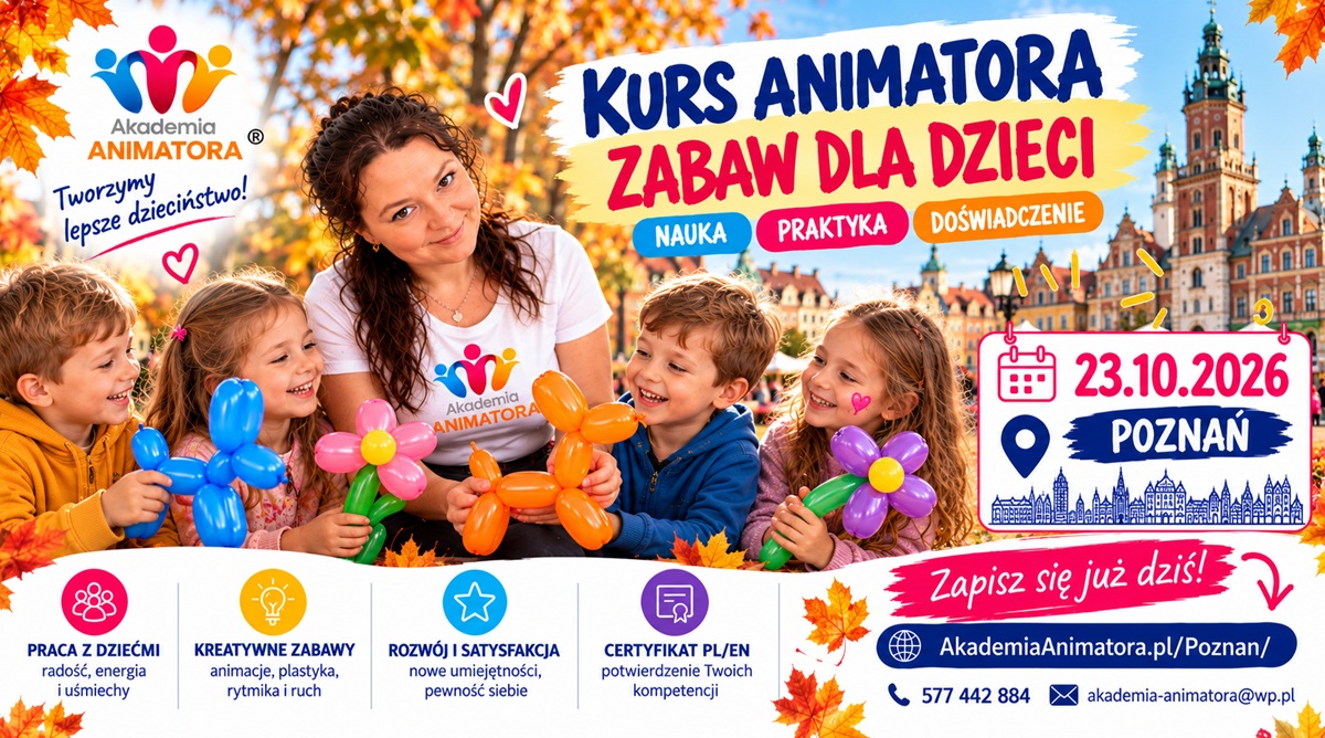 Kurs Animatora Poznań – szkolenie 23.10.2026