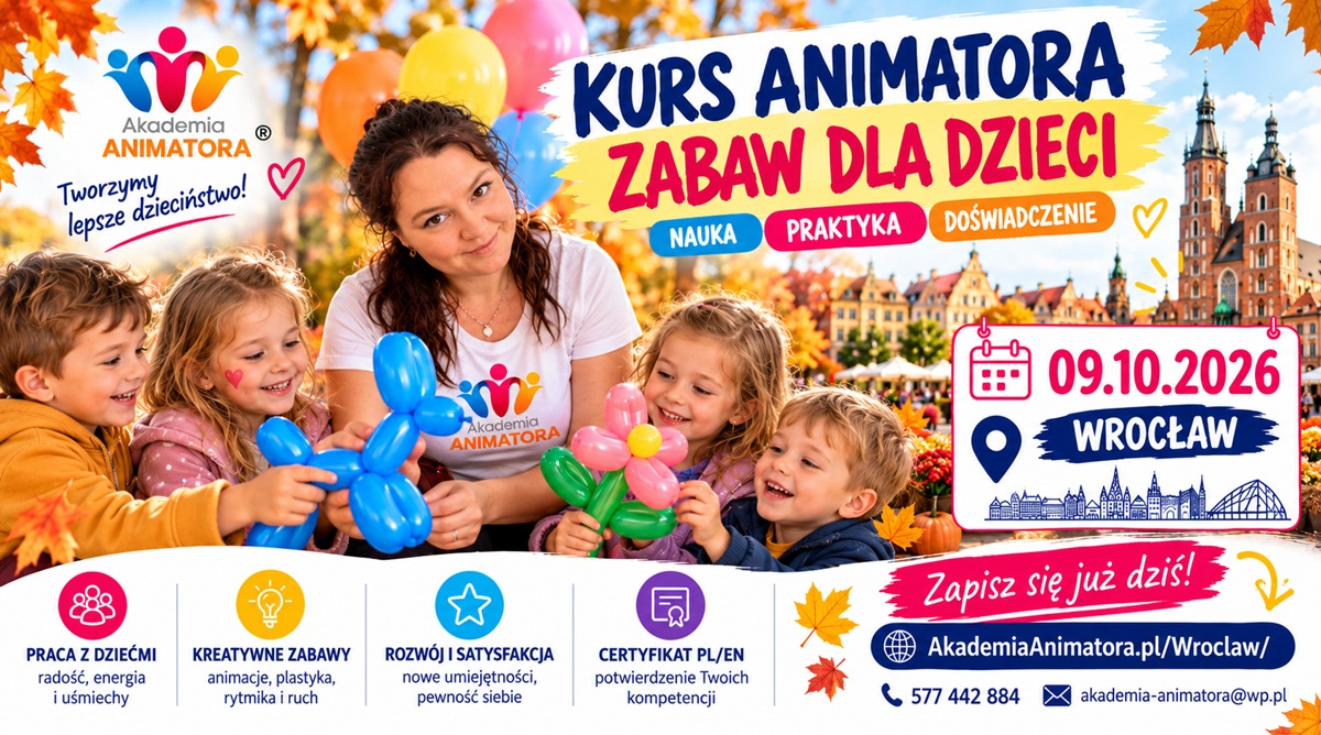 Kurs Animatora Wrocław – szkolenie 09.10.2026